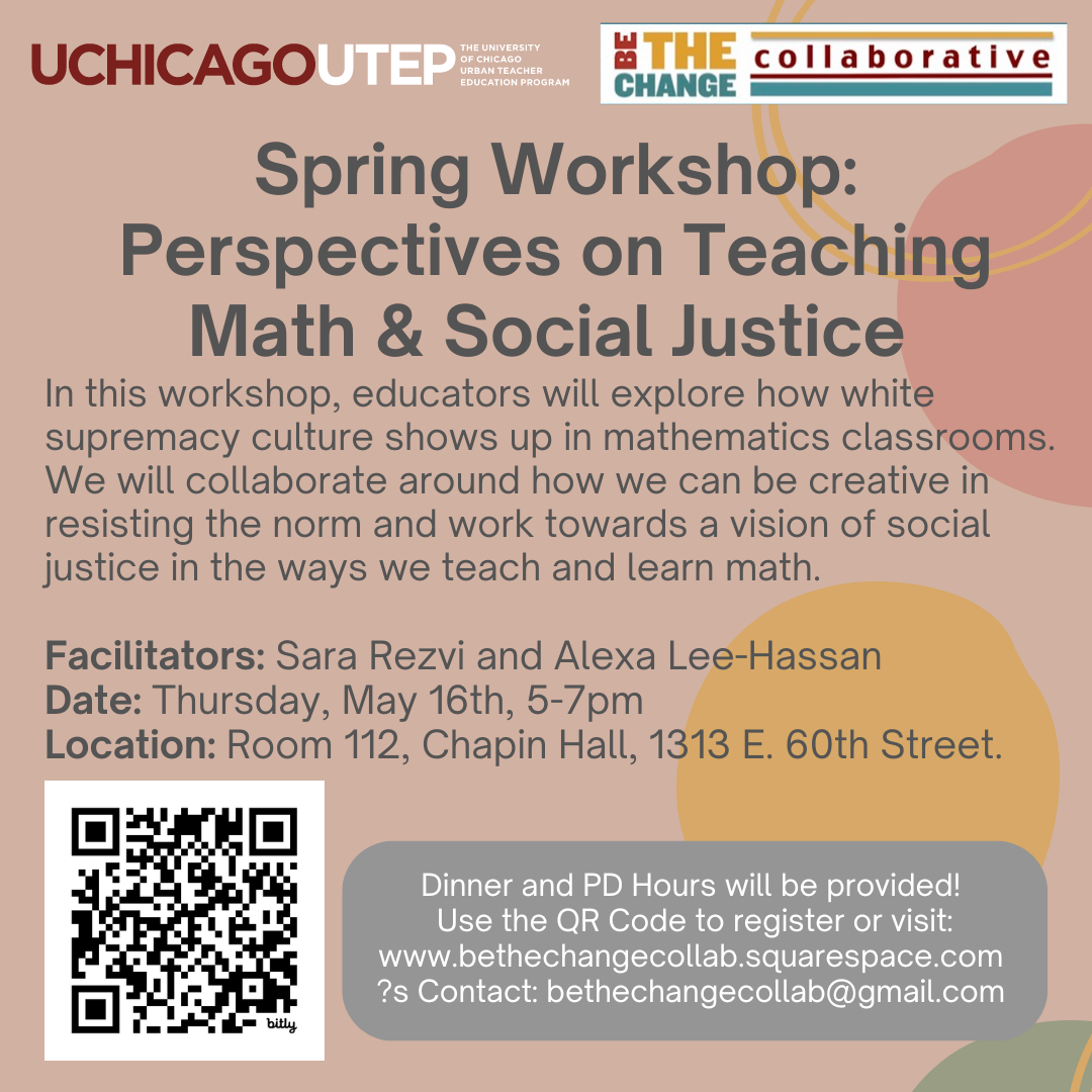 Spring Workshop: Perspectives on Teaching Math & Social Justice