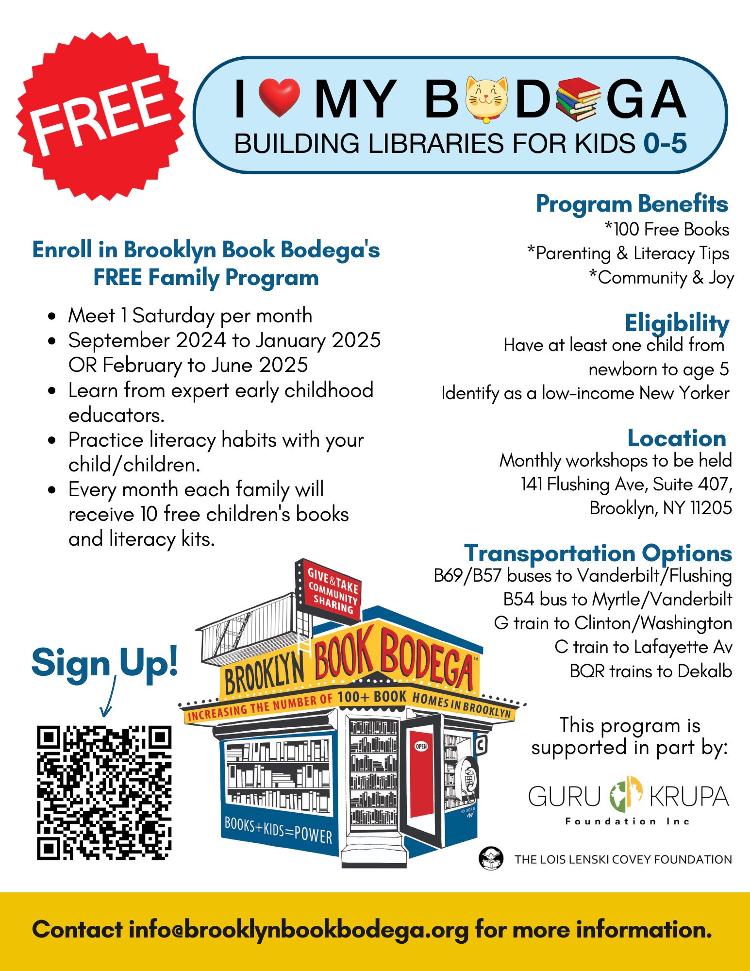 Brooklyn Book Bodega Free Family Workshop