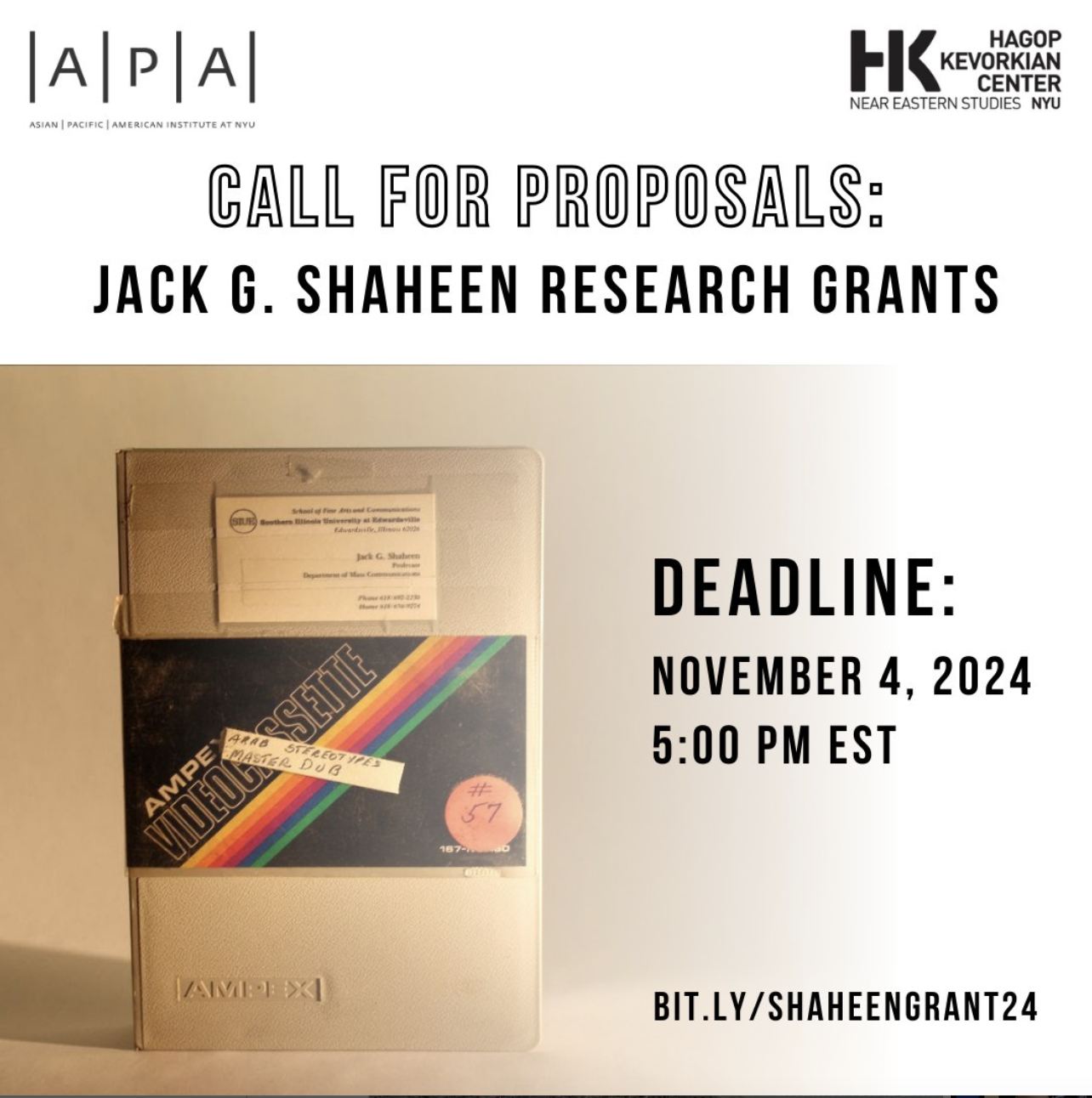 Call for Proposals: Jack G. Shaheen Research Grants