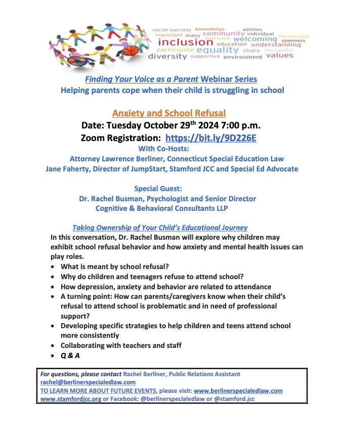 Finding Your Voice as a Parent Webinar: Anxiety and School Refusal