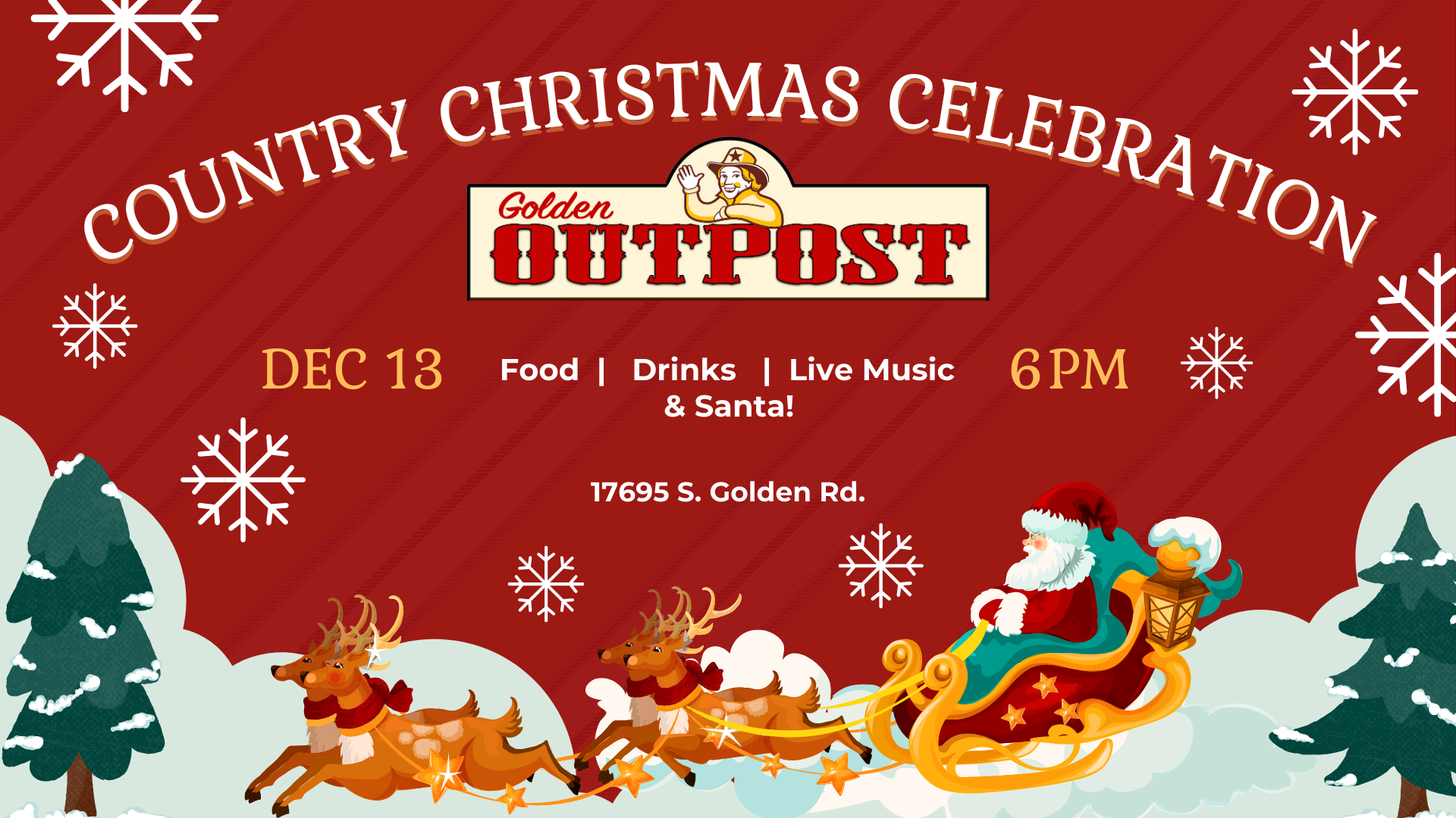 Country Christmas Celebration at Golden Outpost