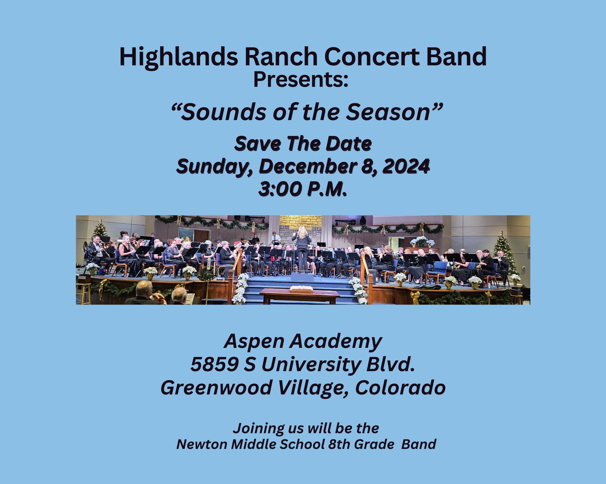 The Highlands Ranch Concert Band presents: Sounds of the Season”