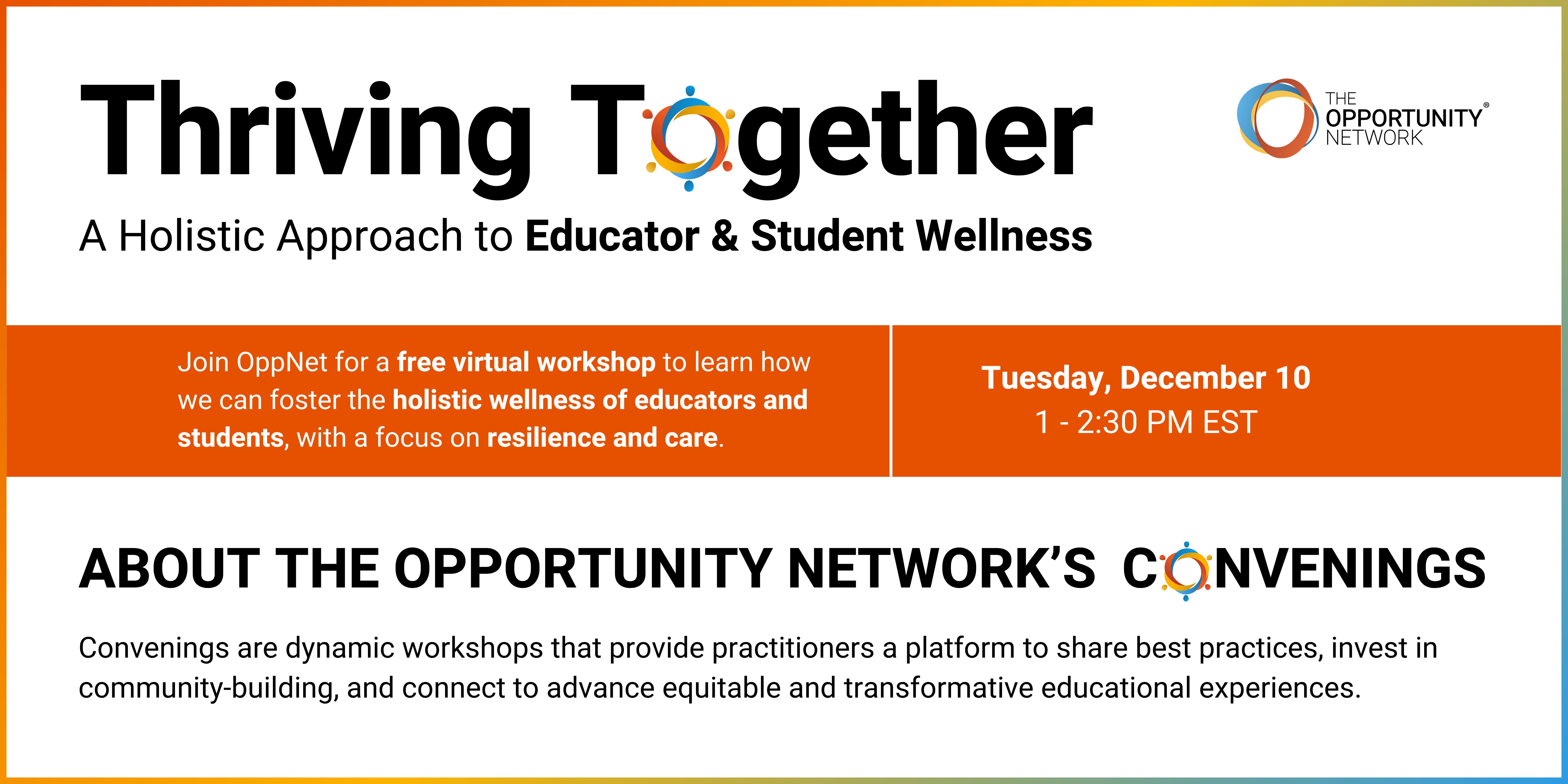 Thriving Together: A Holistic Approach to Educator & Student Wellness