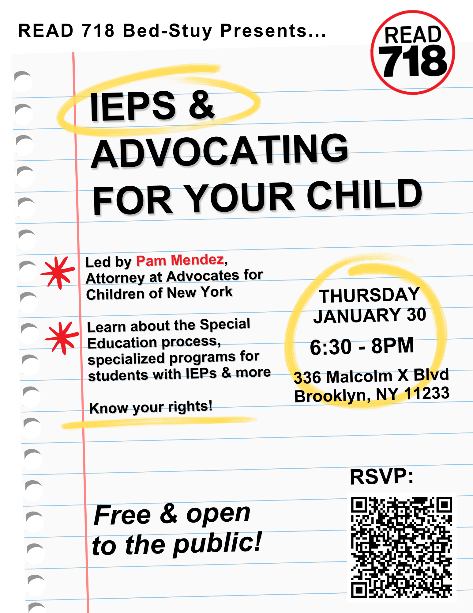 READ 718 Presents: IEPs and Advocating for Your Child